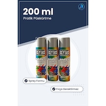 Sprey Boya Gri 200 Ml 1 Adet Pratik Püskürtme Formu Kolay Uygulam