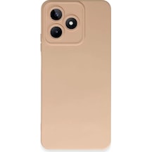 Newface Realme C53 Kılıf Nano İçi Kadife Silikon - Pudra