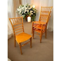 4 Adet Tifany Düğün Organizasyon Bahçe Ve Mutfak Sandalyesi Gold Gold