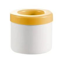 Zhanglei001 Sarı Hızlı Donan Silikon Buz Kalıbı - Kolay Kullanım Dayanıklı Küp Kova Sütun Bardağı 3 Renk Sarı