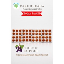 Çareburada Karamürver & Çinko Boğaz Pastili 48 Adet