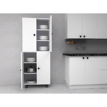 Serena Çok Amaçlı Mutfak Banyo Ayakkabılık Dolabı 180 CM 6 Bölmeli Serena Çok Amaçlı Mutfak Banyo Ayakkabılık Dolabı 180 CM 6 Bölmeli