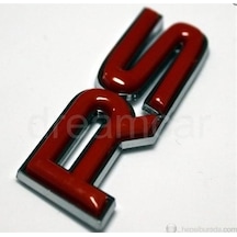 Rs Krom 3 Boyutlu Kırmızı Amblem 8000645