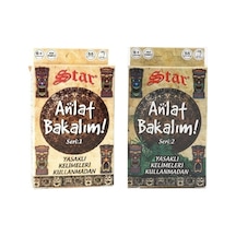2star Star Anlat Bakalım Kartları Kelime Oyunu Seri:1 Ve 2-2'li Set Standart