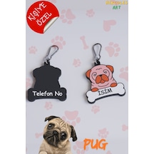 Majo İsimlik Pug 35mmx32mm