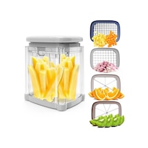 Dashanshop 1 Set Gri French Patates Kesici Soğan Doğrayıcı Havuç Kesici Mutfak Aletleri Salatalık Ve Patates Çok Amaçlı Sebze Kesici Grey 1 Parça