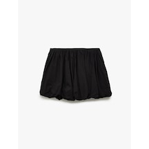 Koton Pamuklu Beli Lastikli Oversize Balon Mini Etek Siyah 5sal70034ıw Siyah