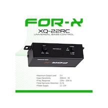 Bass Kontrol - For-x Xq-22rc Universal Amfi Bass Kontrol - Voltaj Göstergeli Bass Ayar Kumandası