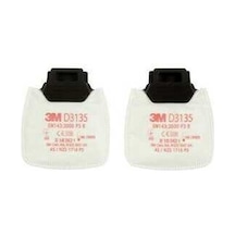 3M D3135 P3 Secure Click Toz Filtresi (1 Çift)