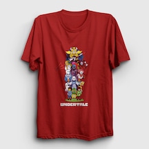 Presmono Unisex All Undertale T-shirt Kırmızı