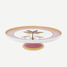 Pembe Porselen Kek Standı 21 Cm
