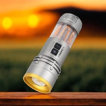 Panther Pt-4128 Usb Şarjlı El Feneri Siyah