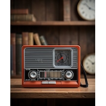 Vintage Radyo Bluetooth Bağlantılı Taşınabilir Hoparlör
