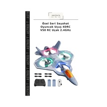 Özel Seri Seyahat Oyuncak Uçuş 4drc V50 Rc Uçak 2.4ghz