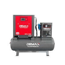10 Hp 500 Lt Depo Üstü İnventörlü Vidalı Hava Kompresörü Demax