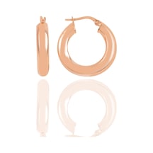 Gümüş Rose 5 Mm Kalınlığında 25 Mm Büyüklüğünde Kalın Gümüş Halka