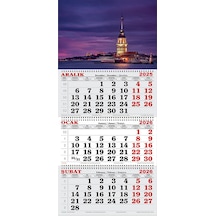 2026 Yılı Gemici Takvim-kız Kulesi Ve İstanbul Işıkları