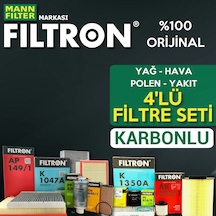 Vw Golf 5 1.6 Filtron Filtre Bakım Seti 2004-2009 4Lü Karbonlu 553229594