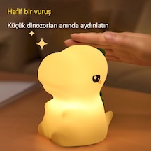 Aurora Silikon Gece Lambasıçocuk Tutam Dekompresyon Oyuncak Dinozor Tek Bnoynuzlu At Odasıuyku Gece Lambasıocuk Eğlencesi Beyaz