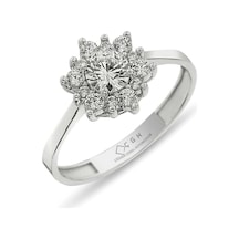 Çgk Çiğdem Gürel Kuyumculuk Tektaş Altın Yüzük 14yeni0119 Beyaz