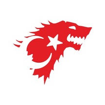 Kurt Şeklinde Türk Bayrağı Sticker Yapıştırması