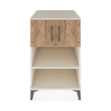 Kronos Komodin 2 Raflı 2 Kapaklı 60x59x96 Aytaşı-çam Aytaşı