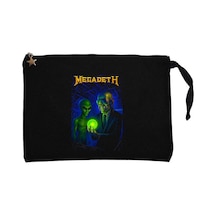 Megadeth Rust İn Peace Alien Siyah Clutch Astarlı Cüzdan / El Çantası