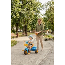 Boni Bike 3 Tekerli Metal Gövdeli Ebeveyn Kontrollü 50kg Taşıma Kapasiteli Sepetli Çocuk Bisikleti Turuncu