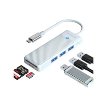 To 3.0 Tf Sd Kart Okuyucu 3 Portlu Usb 3.0 Çoklayıcı Beyaz