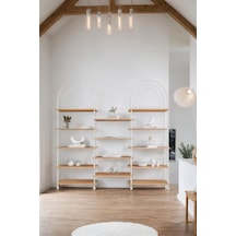 Çevir Kur Bohem Atlantik Çam Raf Çok Amaçlı Dekoratif Dolap & Kitaplık 199x203x29 Atlantik Çam