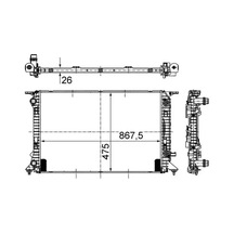 Audi A5 Motor Radyatoru 2.0 Tfsi 2009-2013 Cdnc Mahle Cr910000s