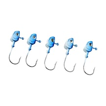 Jighead - Zoka - Kurşunlu Olta İğnesi - Xh-a 11 - Mavi Beyaz - 8 Gr - 5 Adet