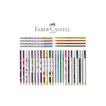 Faber Castell Lüx Mercanlı Karışık Yuvarlak Kurşun Kalem 12 Adet