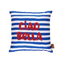 Chirpy Çizgili Ciao Bella Kırlent 40 X 40 Cm Çok Renkli