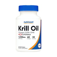 Nutricost Krill Oil 1000mg, 60 Softgels - Omega-3 Epa-dha Kri...