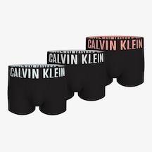 Calvin Klein Logolu Bel Lastikli Erkek Yeşil/gri/siyah 3'lü Boxer 000nb3775a Siyah