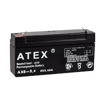Atex 6 Volt - 3.4 Amper Yatık Akü