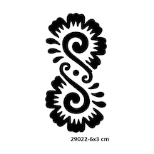 Airbrush Tattoo El Üstü Minimal Motif Stencil Süsleme Ve Boyama Kalıbı