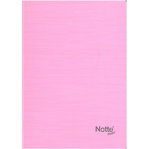 Notte A4 80/1 Çizgili Plastik Kapak Dikişli Pembe