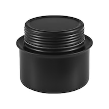 Siyah Taşınabilir Mini Alüminyum Alaşımlı Alkol Soba Kapaklı Açık Kamp Yürüyüş Sırt Çantasıyla Pişirme Ocağı Siyah Siyah