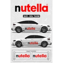 Nutella Sticker - Yan Gövde Sticker Kırmızı - 850196895