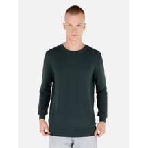 Colin's Colins Normal Kesim Bisiklet Yaka Yeşil Erkek Kazak Cl1046786 Koyu Yeşil