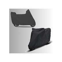 Siyah Yamaha Vmax Arka Çanta Uyumlu Su Geçirmez Motosiklet Örtüsü