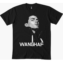 Flood Of Style Wanghaf Meme Anlamına Gelen Tişört Erkekler Kadınlar İçin %100 Pamuklu Tişörtler Kısa Kollu Ü Siyah