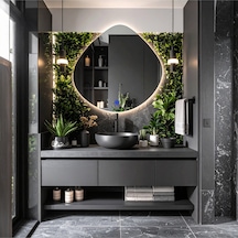 Zynor Günışığı Lazer Kumlamalı Lavabo & Banyo Aynası Dokunmatik Sensörlü 90 X 90