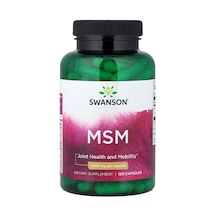 Swanson Vitamins Truflex Msm Methylsulfonylmethane Bone, Joint & Cartilage 1,000 Mg 120 Capsules