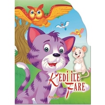 Kedi ile Fare - Şekilli Kitaplar- Yumurcak Yayınları