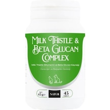Natur Milk Thistle & Beta Glukan Karaciğer Temizleyici Bağışıklık Hapı 45 Tablet