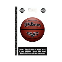 Delux Serisi Basket Topu Mvp Brown B9066x / No.6 Sz6 Bball Etkinlik Egzersiz Antrenman