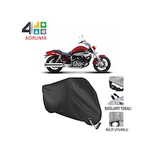 Hyosung Gv 650 Motosiklet Brandası ( Kilit Uyumlu - Siyah